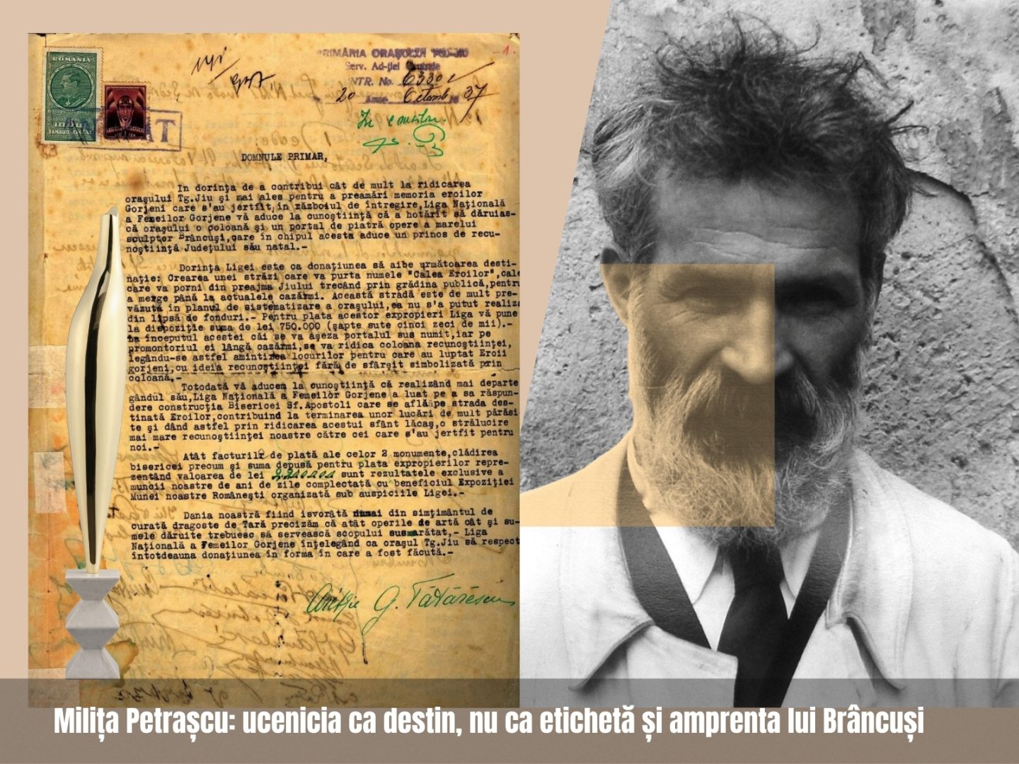 Milița Petrașcu: ucenicia ca destin, nu ca etichetă și amprenta lui Brâncuși